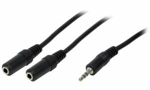 LogiLink Audiokabel, Klinkenstecker - 2x Klinkenkupplung (11113580)