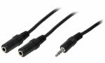 LogiLink Audiokabel, Klinkenstecker - 2x Klinkenkupplung...