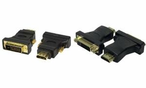 LogiLink HDMI Kupplung - DVI-D 24+1 Stecker Adapter, schwarz (11113649