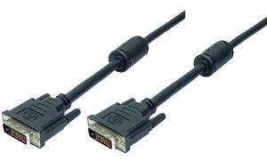 LogiLink DVI-D 24+1 Kabel, Dual Lin k, schwarz, 2,0 m (11113651)