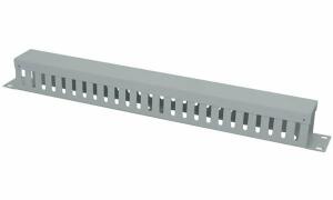 LogiLink 19 Kabelkanal, einseitig, 1 HE, schwarz (RAL9005) (11114692)