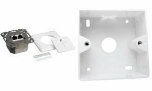 LogiLink Anschlussdose Kat.6, 2 x R J45, reinweiß (RAL9010) (11114881)