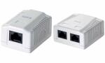LogiLink Aufputzdose Kat.6, 2 x RJ4 5, reinweiß...