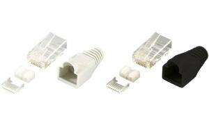 LogiLink RJ45 Stecker, Kat.6, unges chirmt, grau (11114895)