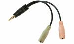 LogiLink Audiokabel, Klinkenstecker - 2 x Klinkenkupplung...