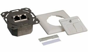 LogiLink Anschlussdose, Kat.6A, Kla sse EA, 2 x RJ45 (11114973)