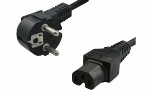 LogiLink Schutzkontakt-Stromkabel, 2,0 m, einseitig (11115009)