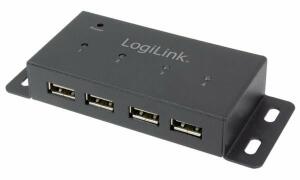 LogiLink USB 2.0 Hub, 4 Port, für W andmontage (11115125)