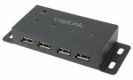LogiLink USB 2.0 Hub, 4 Port, für W andmontage...