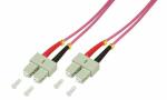 LogiLink LWL Patchkabel, SC-Duplex - SC-Duplex, OM4, 1,0...