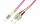 LogiLink LWL Patchkabel, LC-Duplex - SC-Duplex, OM4, 0,5 m (11115200)