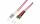 LogiLink LWL Patchkabel, LC-Duplex - 2 x ST, OM4, 1,0 m (11115210)