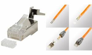LogiLink RJ45 Stecker, Kat. 6A/Kat. 8.1A, geschirmt (11115529)