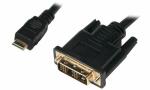 LogiLink Mini HDMI Kabel, Mini HDMI - DVI-D, 1,0 m,...