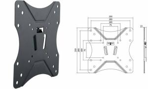 LogiLink TV-Wandhalterung, flach, f ür 58,42 - 106,68 cm (11115836)