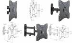 LogiLink TV-Wandhalterung Full Moti on, für 58,42 -...
