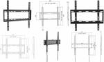 LogiLink TV-Wandhalterung, flach, f ür 81,28 - 139,7...