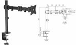 LogiLink TFT-/LCD-Monitorarm, Armlä nge: 428 mm,...