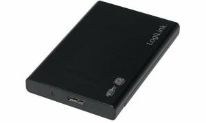 LogiLink 2,5 SATA Festplatten-Gehä use, USB 3.0, schwarz (11115917)