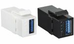 LogiLink Keystone Modular Verbinder USB 3.0, schwarz...