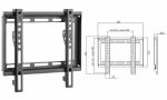 LogiLink TV-Wandhalterung, flach, f ür 58,42 -...