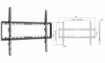 LogiLink TV-Wandhalterung, flach, f ür 96,98 - 177,8...
