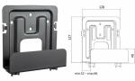 LogiLink Universal-Wandhalterung, T ragkraft: 1 kg,...