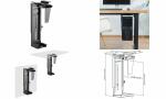 LogiLink CPU-Halter, aus Metall, dr eh- & ausziehbar,...