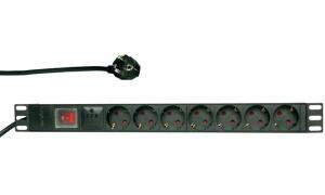 LogiLink 19 Steckdosenleiste, 7-fa ch, mit Schalter, schwarz (11116323
