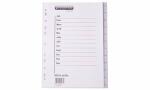 proOFFICE Kunststoff-Register, Mona te, A4,...