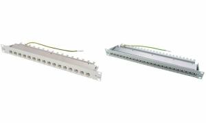 Telegärtner 19 Patch Panel, Kat.6A (tief), 24xRJ45, schwarz (11190582