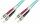 DIGITUS LWL Patchkabel, 2 x ST - 2 x ST, OM3, 1,0 m (11193900)
