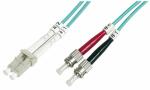 DIGITUS LWL Patchkabel, 2 x ST - LC -Duplex, OM3, 1,0 m...