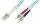 DIGITUS LWL Patchkabel, 2 x ST - LC -Duplex, OM3, 1,0 m (11193924)