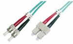 DIGITUS LWL Patchkabel, 2 x ST - SC -Duplex, OM3, 1,0 m...