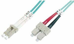 DIGITUS LWL Patchkabel, LC-Duplex - SC-Duplex, OM3, 10,0 m (11193941)