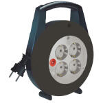brennenstuhl Kabelbox Vario-Line, s chwarz, Kabel: 5 m...