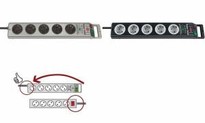 brennenstuhl Steckdosenleiste Supe r-Solid, 5-Fach, silber (11270683)