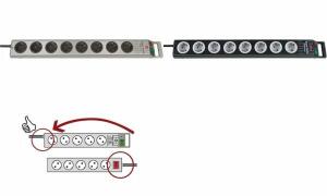 brennenstuhl Steckdosenleiste Supe r-Solid, 8-fach, silber (11270684)
