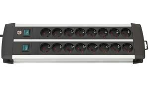 brennenstuhl Steckdosenleiste Premi um-Duo-Alu-Line, 16-fach
