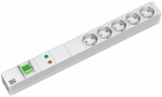 BACHMANN 19 Steckdosenleiste, 1 HE , 5-fach mit Schalter...