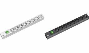 BACHMANN 19 Steckdosenleiste, 8-fa ch, mit Schalter, schwarz (11296099