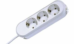 BACHMANN Steckdosenleiste SMART, 3-fach, weiß (11297094)