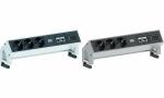 BACHMANN Steckdoseneinheit DESK 2 , 5-fach, inox (11297101)