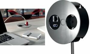 BACHMANN Tisch-Einbausteckdoseneinh eit TWIST, Bundle 5 (11297156)