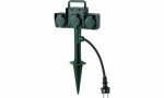 BACHMANN Gartensteckdose mit Erdspi eß, 3-fach,...