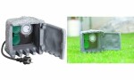 uniTEC Garten-Steckdosenverteiler Steinoptik, 2-fach...