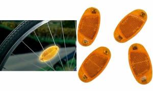 FISCHER Fahrrad-Speichenreflektoren -Set, orange (11610278)