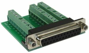EXSYS Adapter SUB-D Kupplung auf Te rminal Block (12121839)