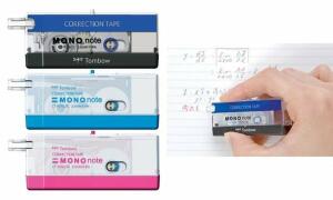 Tombow Korrekturroller MONO note, 2,5 mm x 4 m, schwarz (1230330)